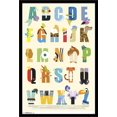 thumbnail image 1 of Disney Characters as the Alphabet Wall Poster, 22.375" x 34", Framed, 1 of 2