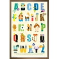 thumbnail image 1 of Disney Characters as the Alphabet Wall Poster, 22.375" x 34", Framed, 1 of 3