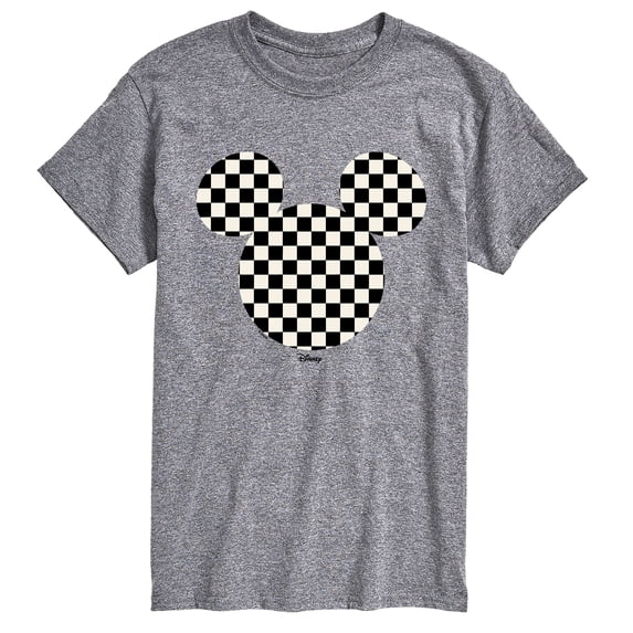 Disney - Checkerboard Mickey Ears Men's Short Sleeve Graphic T-Shirt