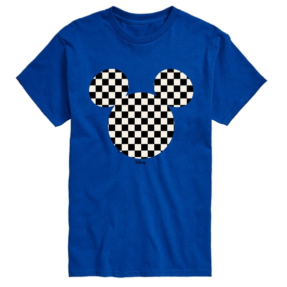 Disney - Checkerboard Mickey Ears Men's Short Sleeve Graphic T-Shirt