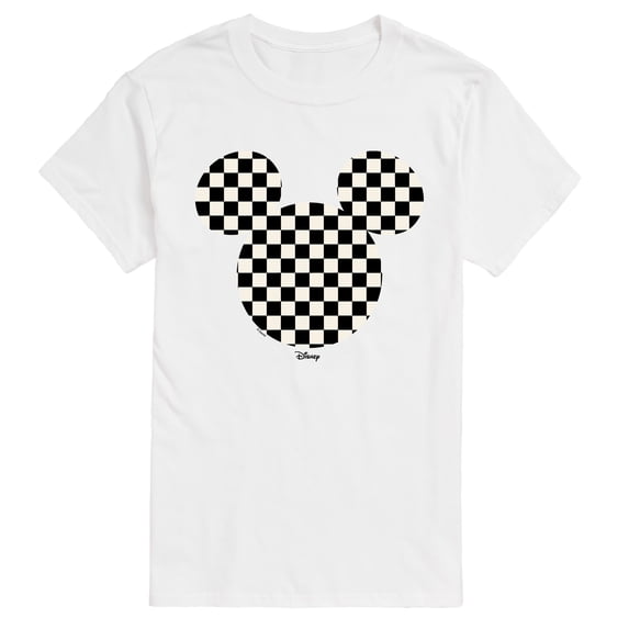 Disney - Checkerboard Mickey Ears Men's Short Sleeve Graphic T-Shirt