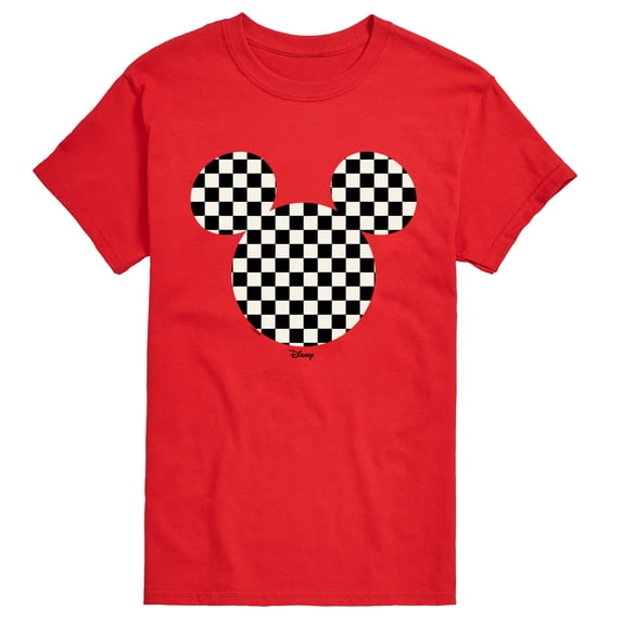 Disney - Checkerboard Mickey Ears Men's Short Sleeve Graphic T-Shirt
