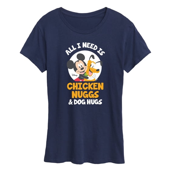 Disney - Chicken Nuggs And Dog Hugs Women's Short Sleeve Graphic T-Shirt