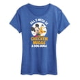 thumbnail image 1 of Disney - Chicken Nuggs And Dog Hugs Women's Short Sleeve Graphic T-Shirt, 1 of 4