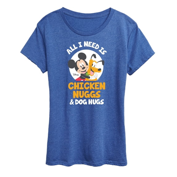 Disney - Chicken Nuggs And Dog Hugs Women's Short Sleeve Graphic T-Shirt