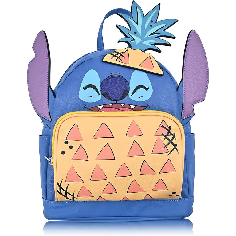 Disney Lilo & Stitch Girls Boys Soft Insulated School Lunch Box (One size, Blue)
