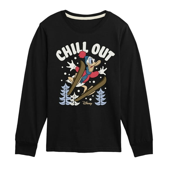 Disney - Chill Out - Toddler & Youth Long Sleeve Graphic T-Shirt