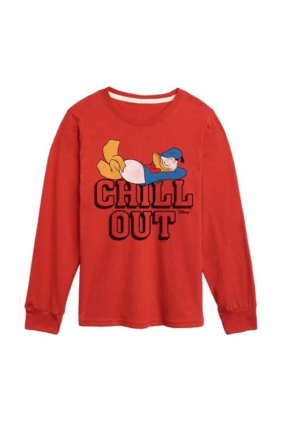 - Chill Out - Youth Boys Long Sleeve Graphic T-Shirt