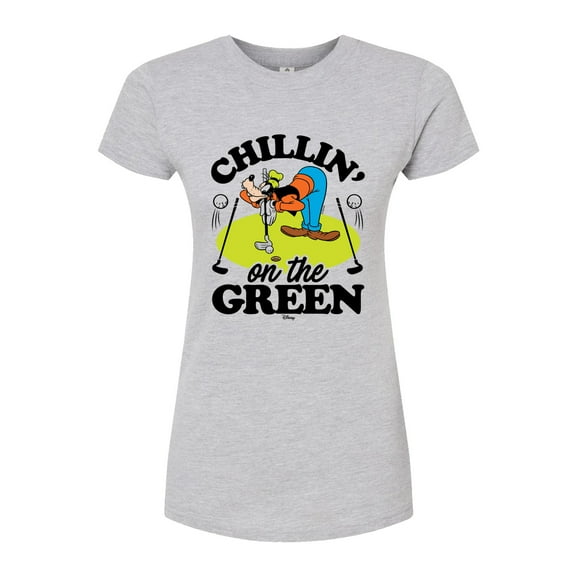 Disney - Chillin On The Green - Juniors Fitted Graphic T-Shirt