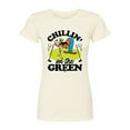 thumbnail image 1 of Disney - Chillin On The Green - Juniors Fitted Graphic T-Shirt, 1 of 5