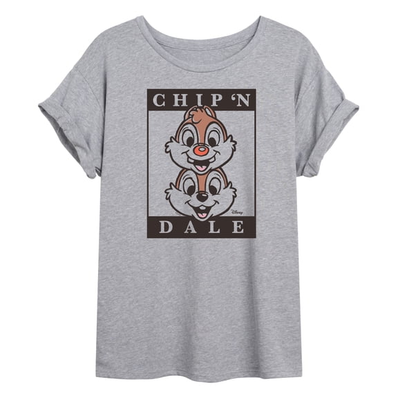 Disney - Chip 'N Dale - Chipmunk Smiles - Women's Oversized T-Shirt