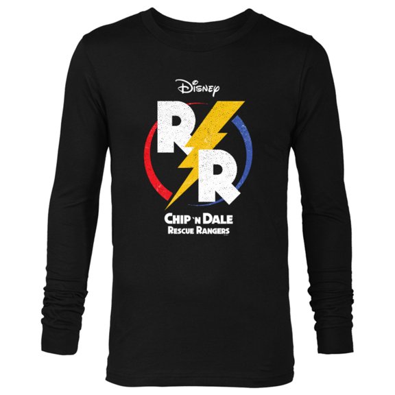 Disney Chip ‘N Dale Rescue Rangers Logo - Long Sleeve T-Shirt for Men - Customized-Black