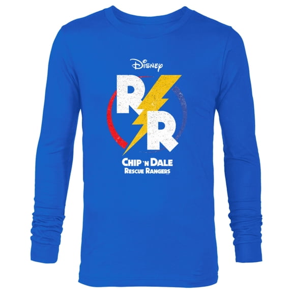 Disney Chip ‘N Dale Rescue Rangers Logo - Long Sleeve T-Shirt for Men - Customized-Navy
