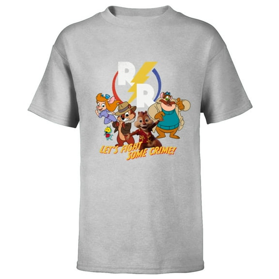 Disney Chip ‘N Dale Rescue Rangers - Short Sleeve T-Shirt for Kids - Customized-Athletic Heather