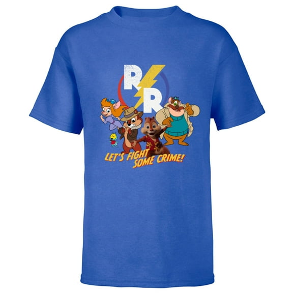 Disney Chip ‘N Dale Rescue Rangers - Short Sleeve T-Shirt for Kids - Customized-Royal