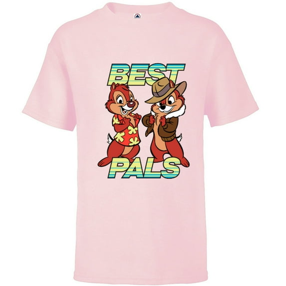 Disney Chip 'n Dale Best Pals - Short Sleeve T-Shirt for Kids - Customized-Soft Pink
