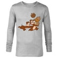 thumbnail image 1 of Disney Chip 'n Dale Chipmunks Acorn Run - Long Sleeve T-Shirt for Men - Customized-Athletic Heather, 1 of 5