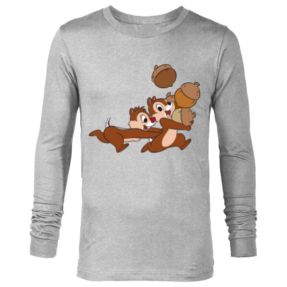 Disney Chip 'n Dale Chipmunks Acorn Run - Long Sleeve T-Shirt for Men - Customized-Athletic Heather