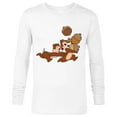 thumbnail image 1 of Disney Chip 'n Dale Chipmunks Acorn Run - Long Sleeve T-Shirt for Men - Customized-White, 1 of 5