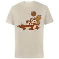 thumbnail image 1 of Disney Chip 'n Dale Chipmunks Acorn Run - Short Sleeve Cotton T-Shirt for Adults - Customized-Natural, 1 of 5