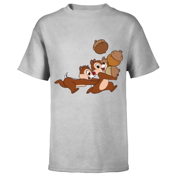 Disney  Chip 'n Dale Chipmunks Acorn Run - Short Sleeve T-Shirt for Kids - Customized-Athletic Heather