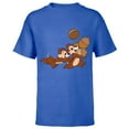 thumbnail image 1 of Disney  Chip 'n Dale Chipmunks Acorn Run - Short Sleeve T-Shirt for Kids - Customized-Royal, 1 of 5