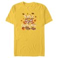thumbnail image 1 of Disney Chip ‘n’ Dale Fall Cracks Me Up Funny Autumn - Short Sleeve Blended T-Shirt for Adults - Customized-Yellow, 1 of 5