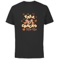 thumbnail image 1 of Disney Chip ‘n’ Dale Fall Cracks Me Up Funny Autumn - Short Sleeve Cotton T-Shirt for Adults - Customized-Black, 1 of 5