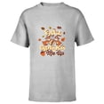 thumbnail image 1 of Disney Chip ‘n’ Dale Fall Cracks Me Up Funny Autumn - Short Sleeve T-Shirt for Kids - Customized-Athletic Heather, 1 of 5