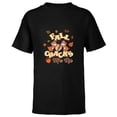 thumbnail image 1 of Disney Chip ‘n’ Dale Fall Cracks Me Up Funny Autumn - Short Sleeve T-Shirt for Kids - Customized-Black, 1 of 5
