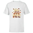 thumbnail image 1 of Disney Chip ‘n’ Dale Fall Cracks Me Up Funny Autumn - Short Sleeve T-Shirt for Kids - Customized-White, 1 of 5