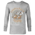 thumbnail image 1 of Disney Chip n Dale Naughty in a Nutshell - Long Sleeve T-Shirt for Men -Customized-Athletic Heather, 1 of 5