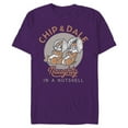 thumbnail image 1 of Disney Chip n Dale Naughty in a Nutshell - Short Sleeve Blended T-Shirt for Adults -Customized-Purple, 1 of 5