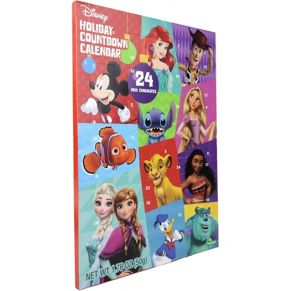 Disney 2025 Holiday Countdown Calendar Advent Calendar (24 Milk Chocolates)