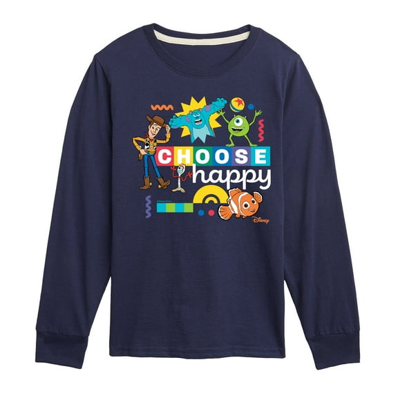 Disney - Choose Happy - Toddler & Youth Long Sleeve Graphic T-Shirt