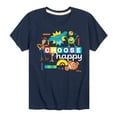 thumbnail image 1 of Disney - Choose Happy - Toddler & Youth Short Sleeve Graphic T-Shirt, 1 of 5