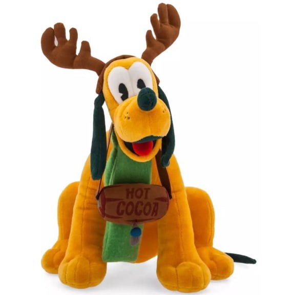 Disney Christmas 2021 Pluto Hot Cocoa Scented Holiday Small Plush New with Tag