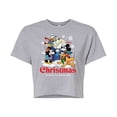 thumbnail image 1 of Disney - Christmas Brings So Much Joy - Juniors Cropped Cotton Blend T-Shirt, 1 of 5