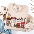 thumbnail image 1 of Disney Christmas Coffee Sweatshirt Coffee Lover Disney Sweater Women Coffee Shirt Disney Christmas Shirt Mickey Latte Shir, 1 of 5