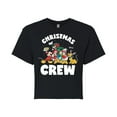 thumbnail image 1 of Disney - Christmas Crew - Juniors Cropped Cotton Blend T-Shirt, 1 of 5