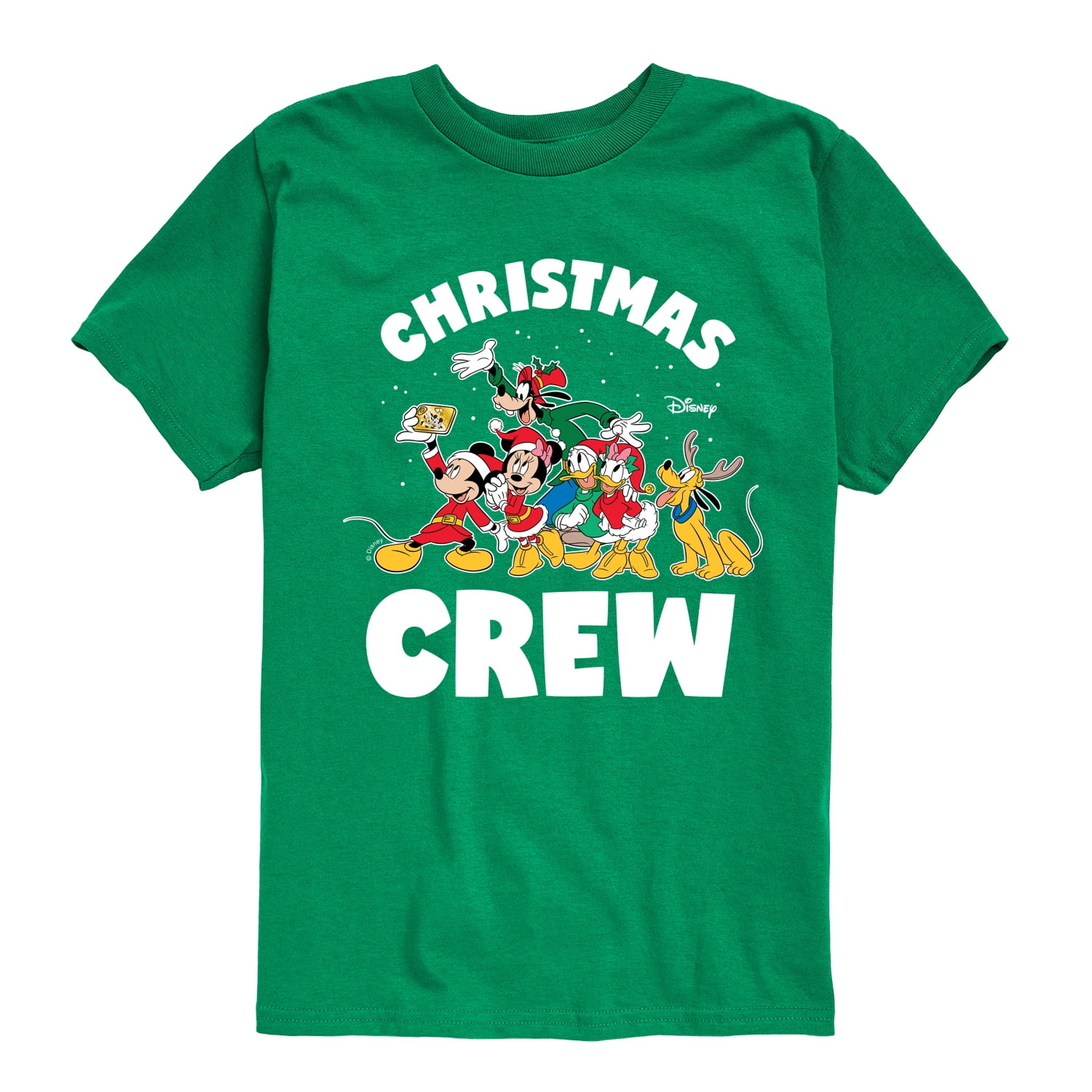 Disney - Christmas Crew - Toddler & Youth Short Sleeve Graphic T-Shirt ...