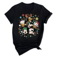 thumbnail image 1 of Disney Christmas Family Shirts – Mickey and Friends Holiday Tee&nbsp;,Black Color,Size XL, 1 of 5