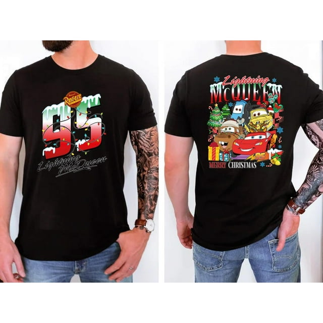 Disney Christmas Lightning Mcqueen Shirt, Christmas Cars Trip Shirt