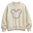 thumbnail image 1 of Disney - Christmas Lights Mickey Head - Women's Oversized Fleece Crew Sweatshirt, 1 of 4