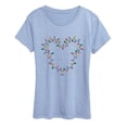 thumbnail image 1 of Disney - Christmas Lights Mickey Head - Women's Short Sleeve Graphic T-Shirt, 1 of 4