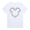 thumbnail image 1 of Disney - Christmas Lights Mickey Head - Youth Boys Short Sleeve Graphic T-Shirt, 1 of 5