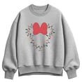 thumbnail image 1 of Disney - Christmas Lights Minnie Head - Women's Oversized Fleece Crew Sweatshirt, 1 of 3