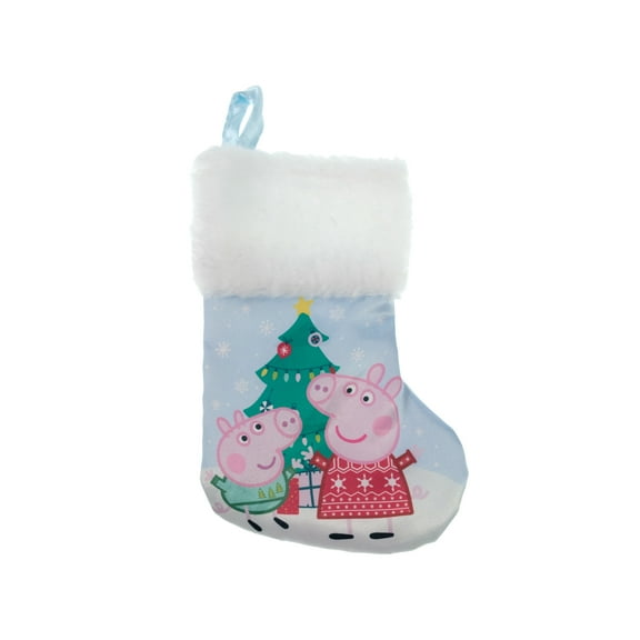 Disney Christmas Mini Satin 8 Inch Stocking Peppa Pig by Ruz