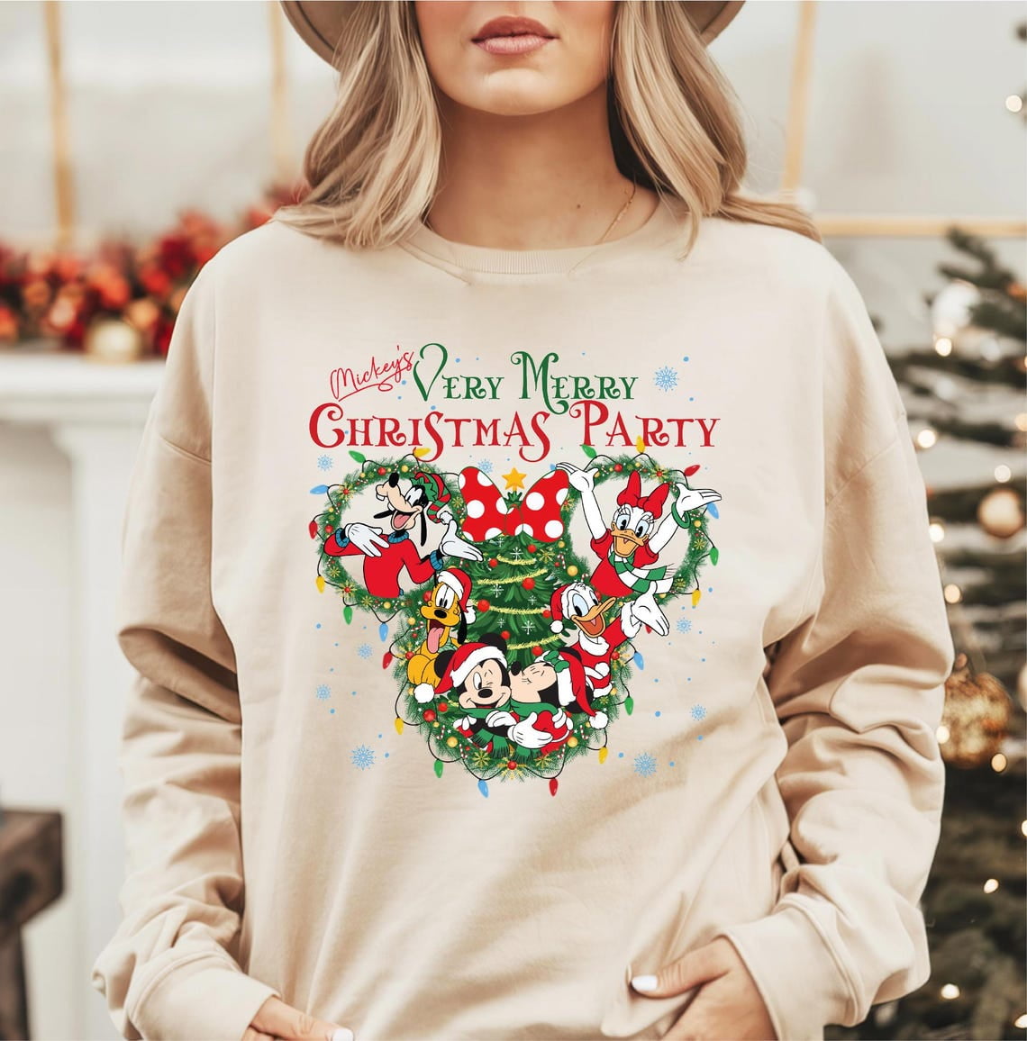 Disney Christmas Sweater, Mickey's Very Merry Xmas Party