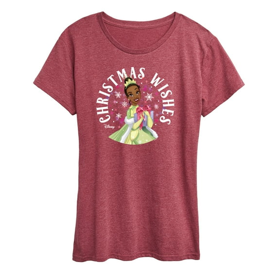 Disney - Christmas Wishes Tiana - Women's Short Sleeve Graphic T-Shirt